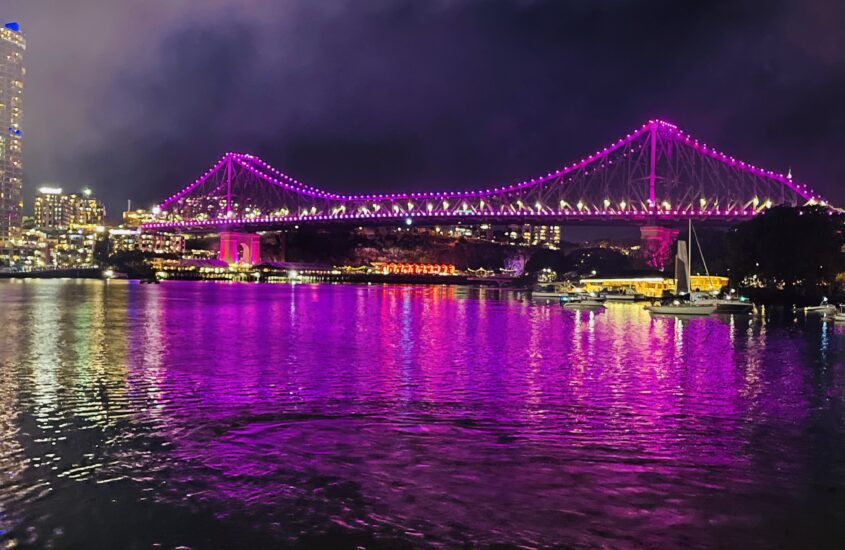 Riverfireworks in Brisbane city